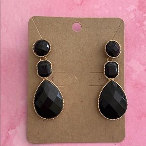Black and Gold Earrings